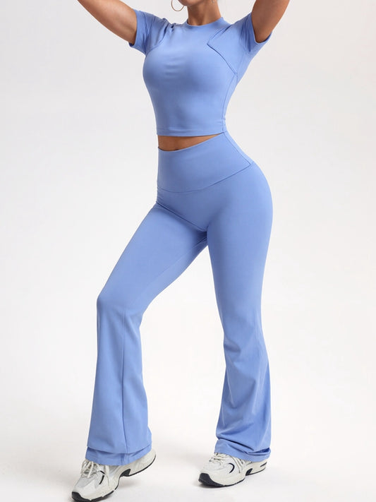ZASUWA Female Basic Flare Yoga Tracksuit