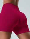 ZASUWA Female Ribbed Scrunch Bum Seamless Booty Gym Shorts