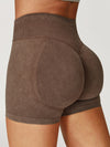 ZASUWA Female Denim Scrunch Bum High-rise Shorts