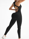 ZASUWA Female Cross Back Ribbed Jumpsuit