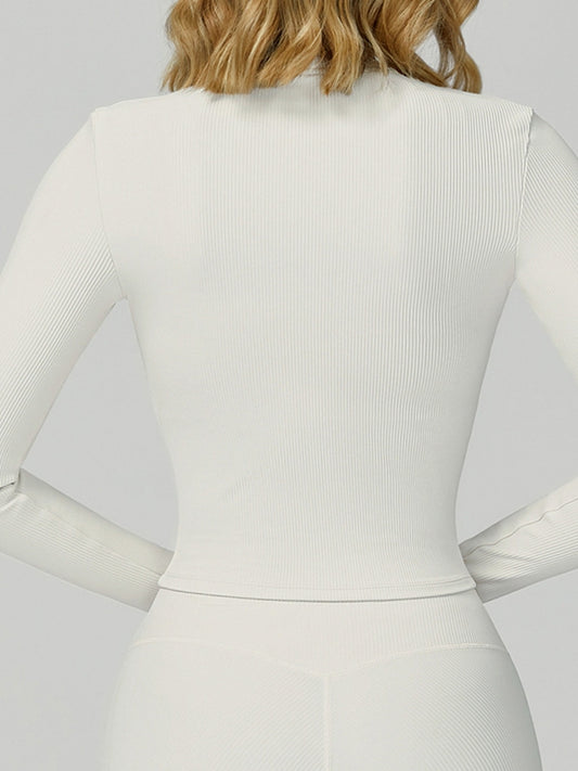 ZASUWA Female Ribbed Zipper Jacket