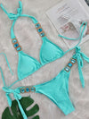 ZASUWA Female Sexy Crystal Bikini Set
