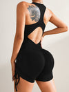 ZASUWA Female Hollow Out Scrunch Bum Romper