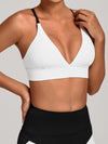 ZASUWA Female Contrast Color Cross Back Sports Bras