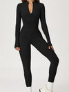 ZASUWA Female Sexy Zipper Corset Fleece Jumpsuit