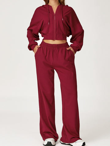 ZASUWA Female Pocket Casual Tracksuit