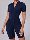 ZASUWA Female Sexy Backless Zipper Scrunch Bum Jumpsuit
