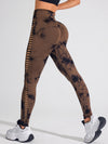 ZASUWA Female Hot Tie-dye Hollow Out Hot Booty Leggings