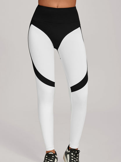 Contrast Color Push Up Yoga Leggings