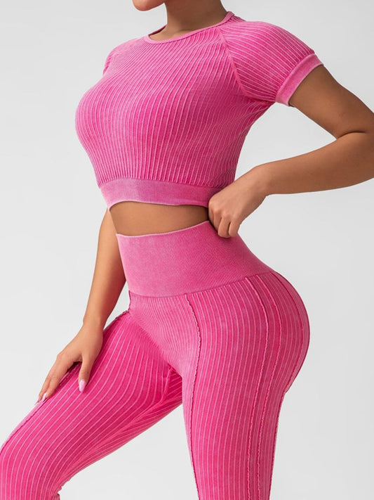 ZASUWA Female Ribbed Fitness Tracksuit