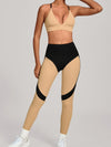 ZASUWA Female Contrast Color Push Up Tracksuit