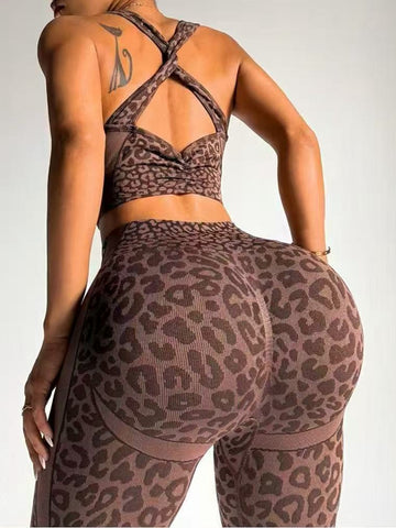 ZASUWA Female Leopard Print Tracksuit