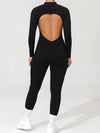ZASUWA Female Sexy Backless Zipper Scrunch Bum Jumpsuit
