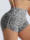 ZASUWA Female Leopard Print Seamless Booty Shorts