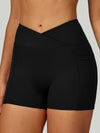 ZASUWA Female V shape-waist Pocket Shorts