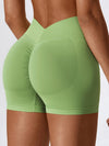 ZASUWA Female Sexy Deep V Back Scrunch Bum Shorts