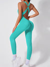 ZASUWA Female Cross Back Scrunch Bum Jumpsuit