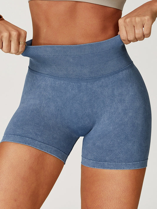 ZASUWA Female Denim Scrunch Bum High-rise Shorts