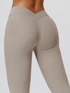 ZASUWA Female Deep V Back Yoga Leggings