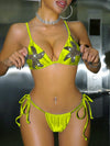 ZASUWA Female Sexy Glossy Starfish Bikini Set