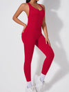 ZASUWA Female Cross Back Scrunch Bum Jumpsuit