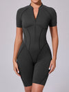 ZASUWA Female Sexy Backless Zipper Scrunch Bum Jumpsuit