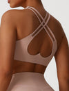 ZASUWA Female Heart Shape Cross Back Sports Bras