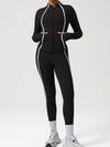 ZASUWA Female Contrast Color Stripes Zipper Tracksuit