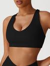 ZASUWA Female Heart Shape Cross Back Sports Bras