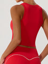 ZASUWA Female Big Heart Shape Cross Back Sports Bras
