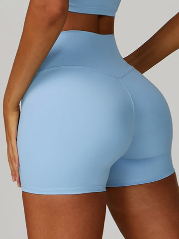 ZASUWA Female Solid Color High-rise Shorts