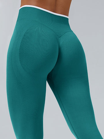 ZASUWA Female Stripes Seamless High-rise Leggings