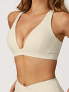 ZASUWA Female V Collar Cross Back Sports Bras