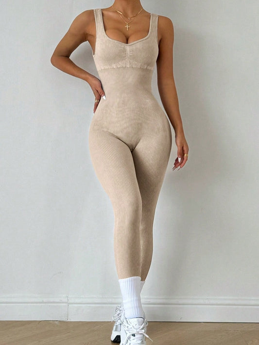 ZASUWA Female Sexy Tie Dye Backless Jumpsuit