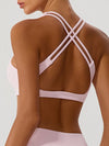 ZASUWA Female Big Heart Shape Cross Back Sports Bras
