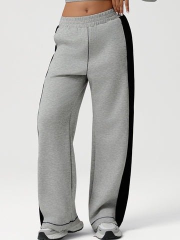 ZASUWA Female Contrast Color Stripes Pocket Pants