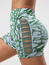 ZASUWA Female Camouflage Hollow Out Hot Booty Shorts