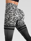 ZASUWA Female Leopard Print Ombre High-rise Leggings