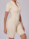 ZASUWA Female Sexy Backless Zipper Scrunch Bum Jumpsuit