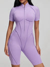 ZASUWA Female Sexy Backless Zipper Scrunch Bum Jumpsuit
