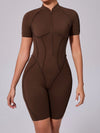 ZASUWA Female Sexy Backless Zipper Scrunch Bum Jumpsuit