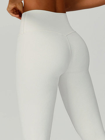 ZASUWA Female Ribbed High-rise Leggings