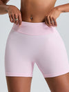 ZASUWA Female Ribbed Scrunch Bum Seamless Booty Gym Shorts