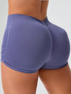 ZASUWA Female Deep V Back Seamless Shorts