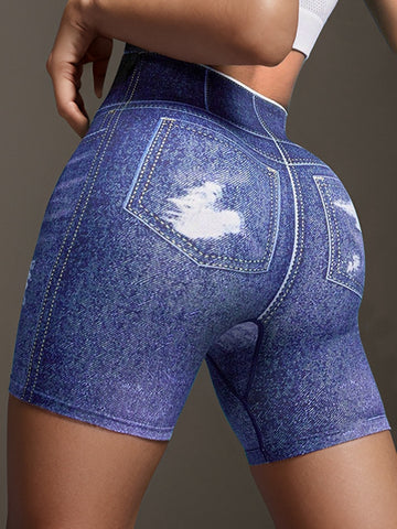 ZASUWA Female Sexy Denim Pocket Shorts