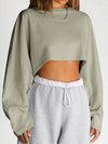 ZASUWA Female Casual Cropped Hoodie