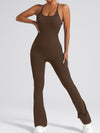 ZASUWA Female Cross Back Flare Jumpsuit