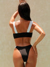 ZASUWA Female Sexy Contrast Color Beach Bikini Set