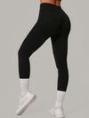 ZASUWA Female Sexy Round Collar Cropped Short Sleeves