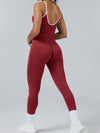 ZASUWA Female Stripes Seamless High-rise Short Tracksuit